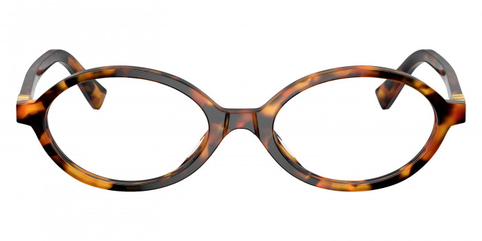 少量[MIUMIU EYE]★金色ロゴ★Havana(Clear Blue)50Size Miu Miu Regard MU 04ZS VAU08N 50 Honey Havana Sunglasses