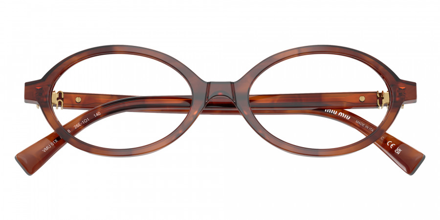 Color: Striped Tobacco (26E1O1) - Miu Miu MU01XV26E1O150