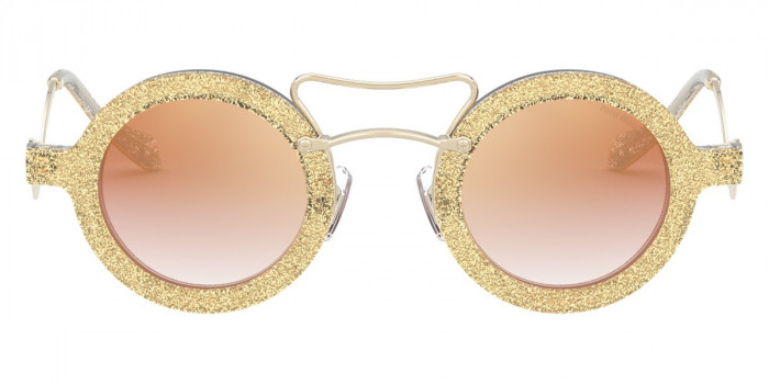 MIU MIU　サボ　ハラコ素材　35 1/2 Miu Miu Special Project MU 02VS Round Sunglasses | EyeOns.com