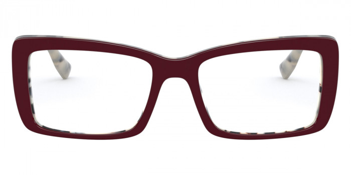 Miu Miu Core Collection MU 03SV 03E1O1 52 - Beige Havana Top Bordeaux