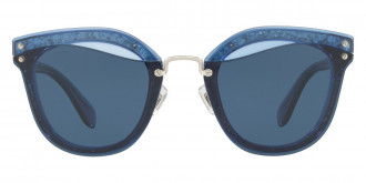 Color: Transparent Blue/Glitter (SRM1V1) - Miu Miu MU03TSSRM1V165