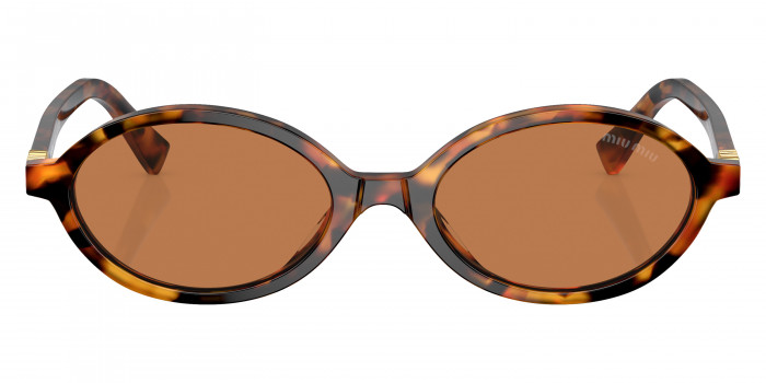タイムレス【MiuMiu】ロゴ オーバル サングラス MU 04ZS 19P2Z1 Miu Miu oval acetate havana sunglasses – Eyewear Club