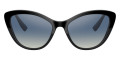 Black / Gradient Blue Mirrored Silver