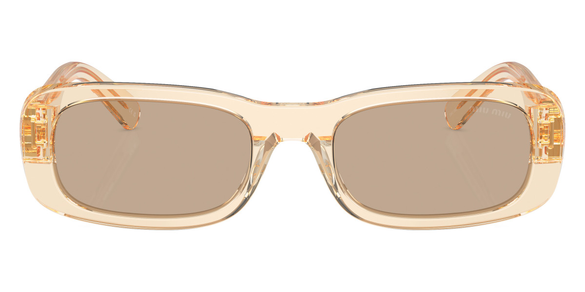 Miu Miu Glimpse MU 08ZS Rectangle Sunglasses | EyeOns.com