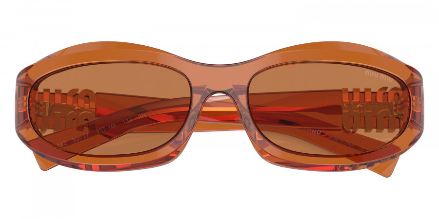 Color: Caramel Transparent (15T10I) - Miu Miu MU14ZS15T10I59