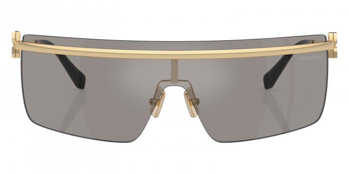 エッジが効いた【MiuMiu】Irregulares サングラス MU56ZS ZVN5S0 Miu Miu MU 56ZS L (56 - 17) with lenses and Gold frame