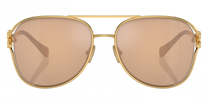 モイスティーヌ Miu Miu MU 52ZS 7OE5D1 58 Antique Gold Sunglasses