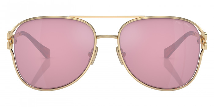 Miu Miu MU 52ZS 7OE5D1 58 Antique Gold Sunglasses