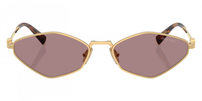 Miu Miu Logo MU 56ZS 5AK20I 56 - Gold