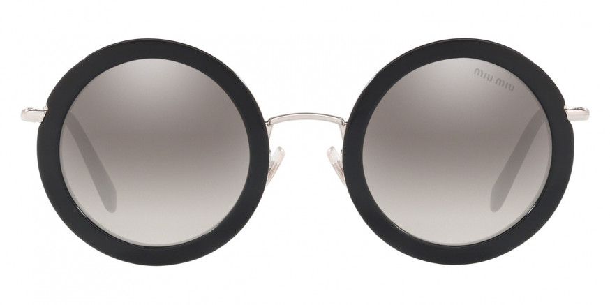Miu miu round clearance black sunglasses