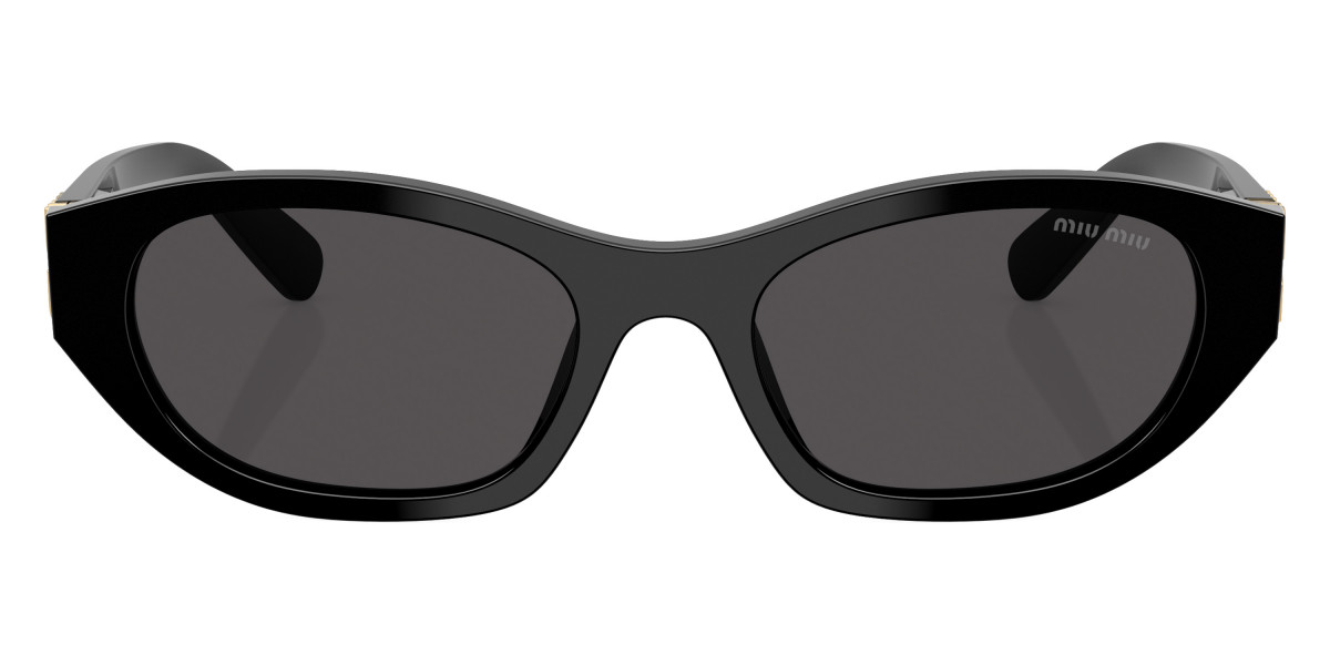 Miu Miu Eyewear ラップフレーム サングラス | ゴールドトーン