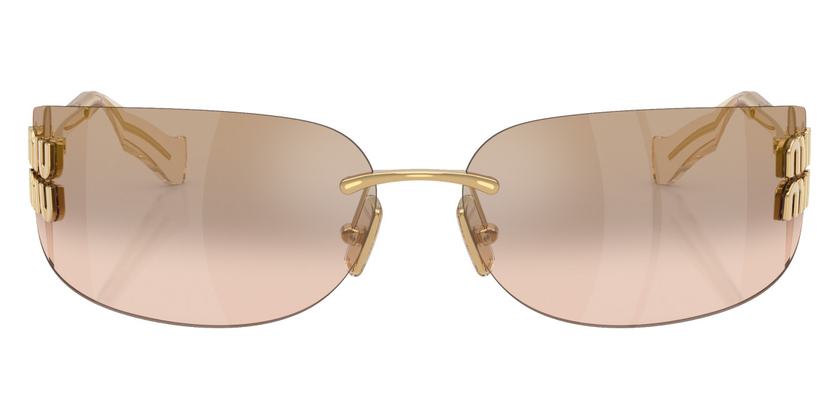 サングラス MIU MIU MU A51S 5AK50K Sunglasses Miu Miu MU A51S 5AK-50K 75-14 Pale Gold in stock