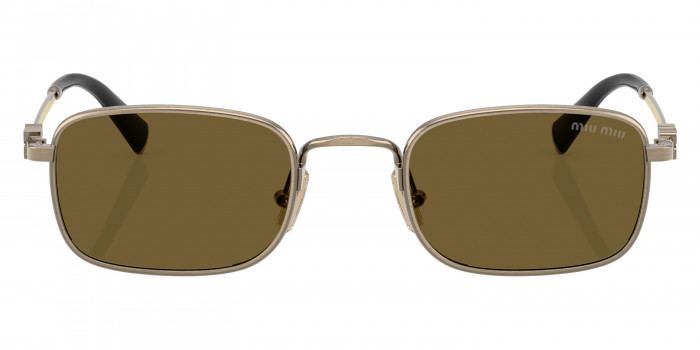サングラス MiuMiu FW24 Miu Miu - 0MU A53S - ZVN4I0 (0MU A53S ZVN4I0) MU A53S Miu Miu Sunglasses ZVN4I0 Pale Gold - eye-oo.com