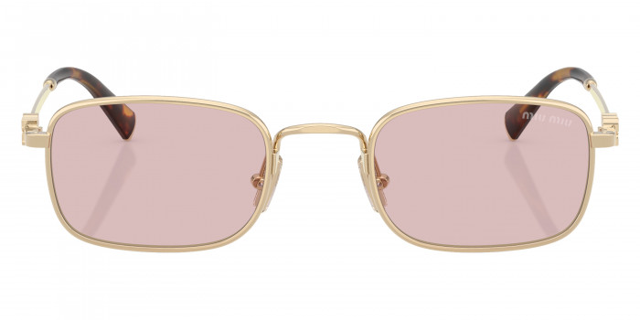 サングラス MiuMiu FW25 Miu Miu - A53S SOLE - ZVN60O (A53S SOLE ZVN60O) Miu Miu Logo MU A53S Rectangle Sunglasses | EyeOns.com