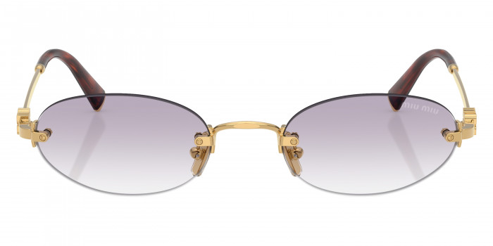 Miu Miu Logo MU A54S 5AK04O 51 - Gold