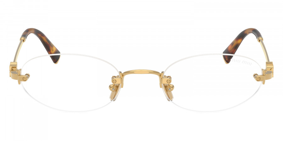Miu Miu Logo MU A54S 5AK08N 51 - Gold