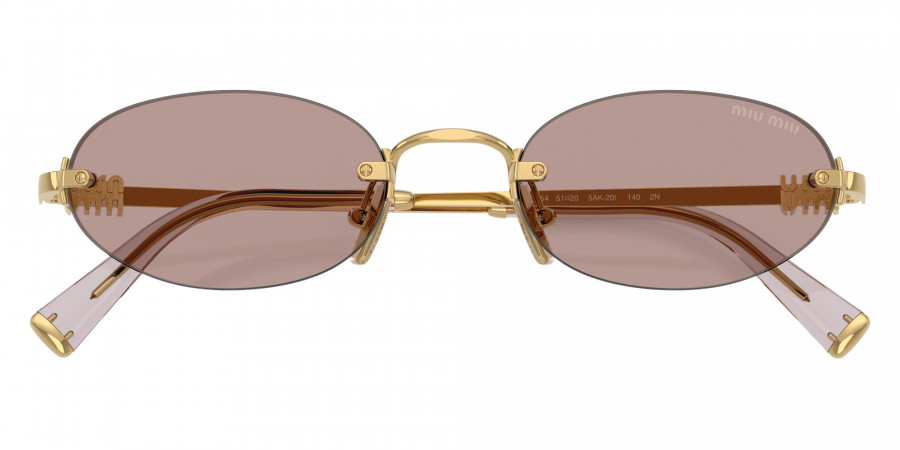 Color: Gold (5AK20I) - Miu Miu MUA54S5AK20I51