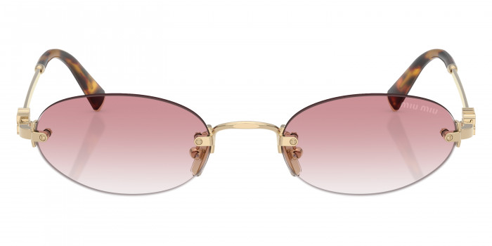 サングラス MiuMiu FW24 Miu Miu - 0MU A54S - 5AK04O (0MU A54S 5AK04O) MU A54S Miu Miu Sunglasses 5AK04O Gold - eye-oo.com