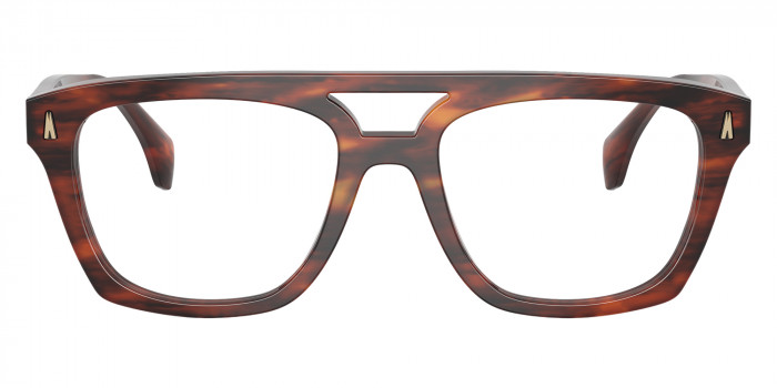 Moncler™ ME2018U 3034 53 - Shiny Striped Brown Havana