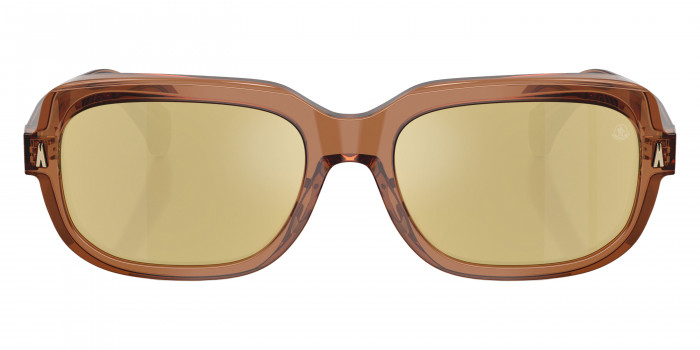 Moncler™ ME6008F SUNTRAP 3017F9 55 - Transparent Shiny Cognac