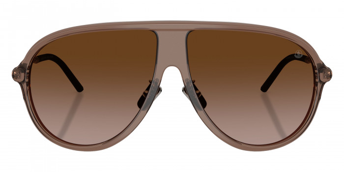 Moncler™ ME6009 GLYDE 301813 61 - Shiny Transparent Brown/Matte Anthracite