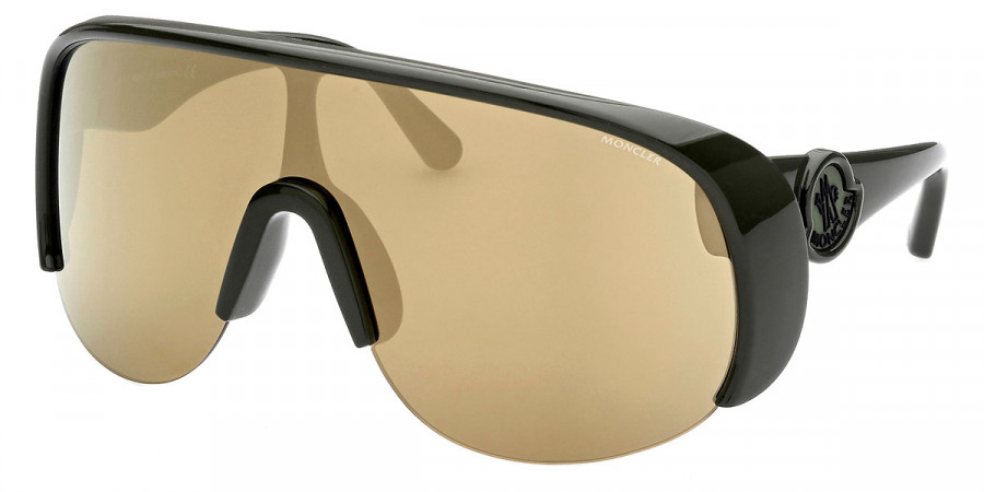 Moncler™ ML0202 Phanthom 96G 146 - Shiny Army Green with Black Logo
