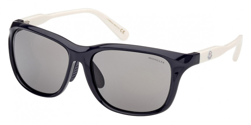 Moncler™ ML0234-K 90A 60 - Shiny Navy/Shiny Ivory