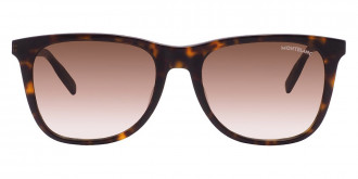 Montblanc™ MB0017SA 002 56 Gold/Havana Sunglasses