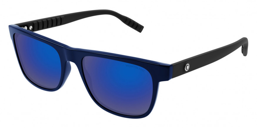Color: Black/Blue (002) - Montblanc MB0209S00256
