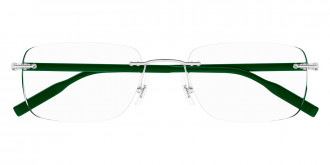 Color: Silver/Green (012) - Montblanc MB0221O01255