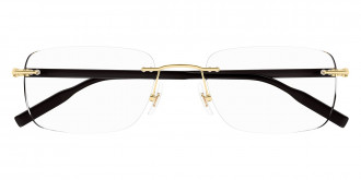 Color: Gold/Black (015) - Montblanc MB0221O01555