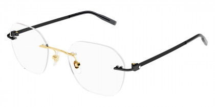 Color: Gold/Black (006) - Montblanc MB0282O00651