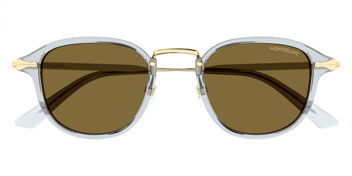 Montblanc™ MB0336S 003 48 - Gray/Gold