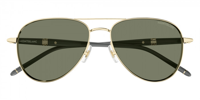 Montblanc™ MB0345S 004 57 - Gold/Gray