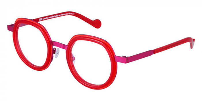 NAONED™ KERBEL 88RV 46 - Gurvan Orange Cercles Grooves and Opalin Red Inserts/Bright Pink