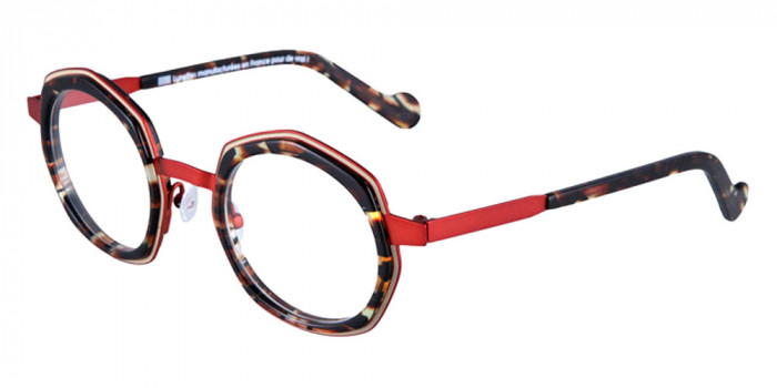 NAONED™ BALOU 67B 45 - Satin Sand Cercles Grooves and Tortoiseshell Inserts/Matte Brick Orange