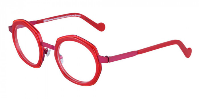 NAONED™ BALOU 88RV 45 - Gurvan Orange Cercles Grooves and Opaline Red Inserts/Bright Pink