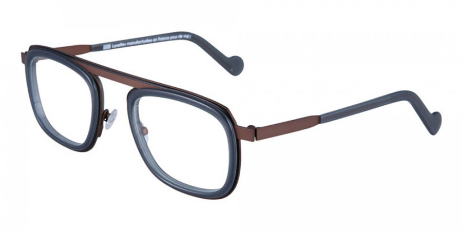NAONED™ LANVAON 45GT 51 - Matte Black Cercles Grooves and Duck Green Inserts/Matte Chestnut Brown