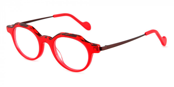 NAONED™ TENU 20029 43 - Translucent Red and Brown Tortoiseshell/Burgundy