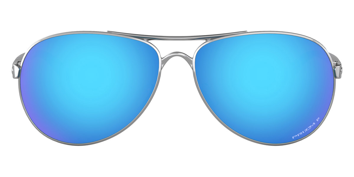 Oakley™ Feedback OO4079 407933 59 Polished Chrome Sunglasses