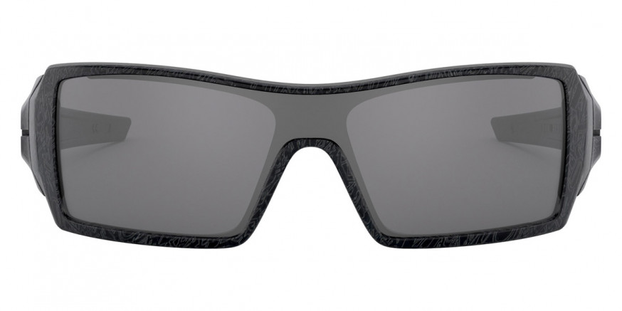 Oakley™ OO9081 24-058 28 - Polished Black Silver Ghost Text