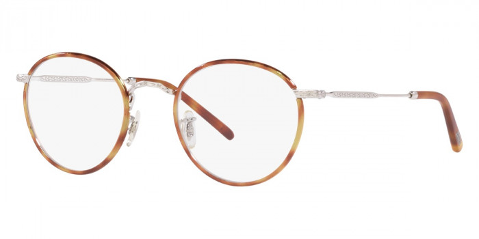 Oliver Peoples™ Carling OV1308 5063 48 - Brushed Silver/Amber Tortoise