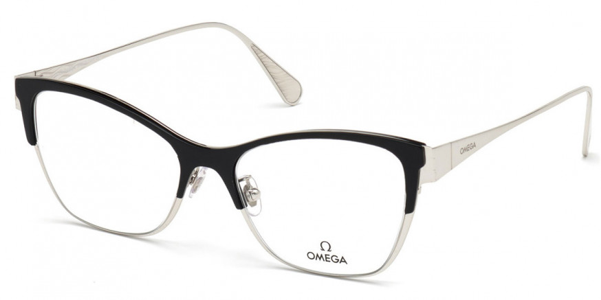 Omega™ OM5001-H 01A 54 - Shiny Rhodium/Shiny Black