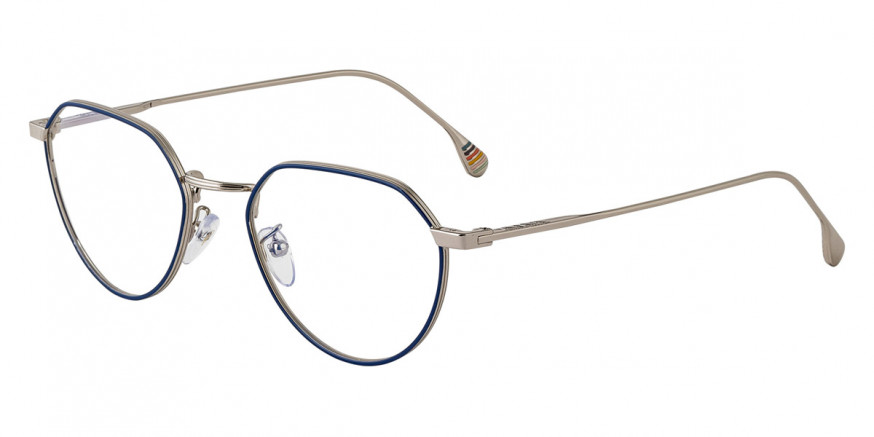 Paul Smith™ PSOP08751 FISHER 004 51 - Shiny Silver/Blue