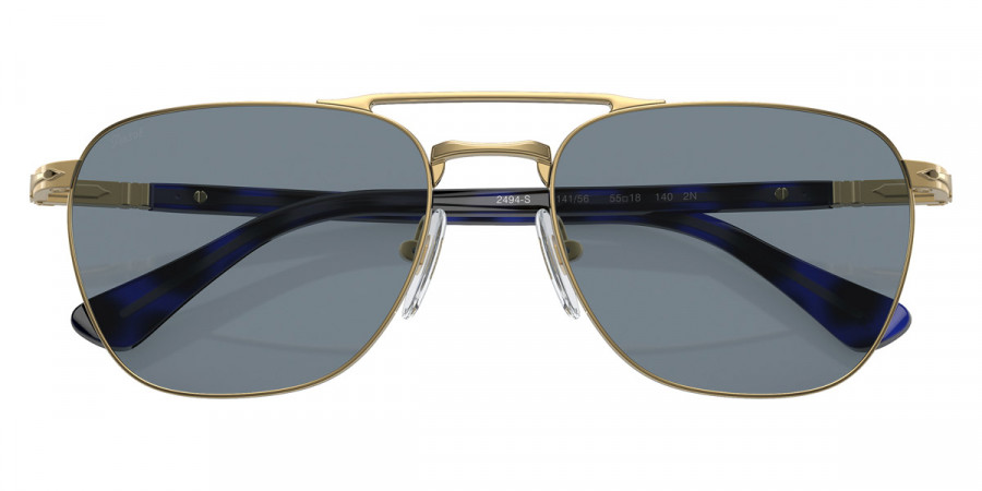 Color: Gold/Blue Net Effect (114156) - Persol PO2494S11415655