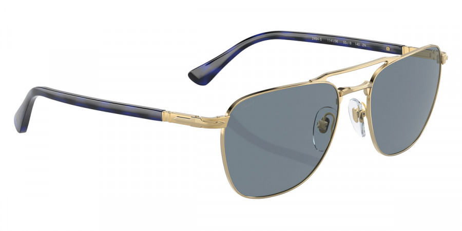 Color: Gold/Blue Net Effect (114156) - Persol PO2494S11415655