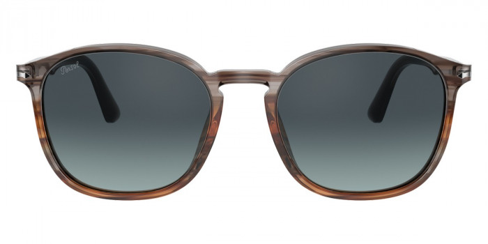 Persol™ PO3215S 1137Q8 57 - Striped Gray/Gradient Brown