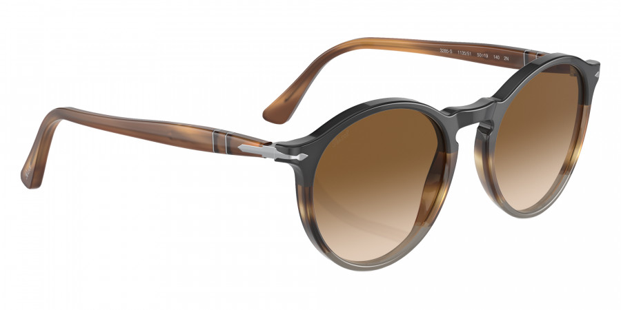 Color: Black/Striped Brown/Gray (113551) - Persol PO3285S11355150