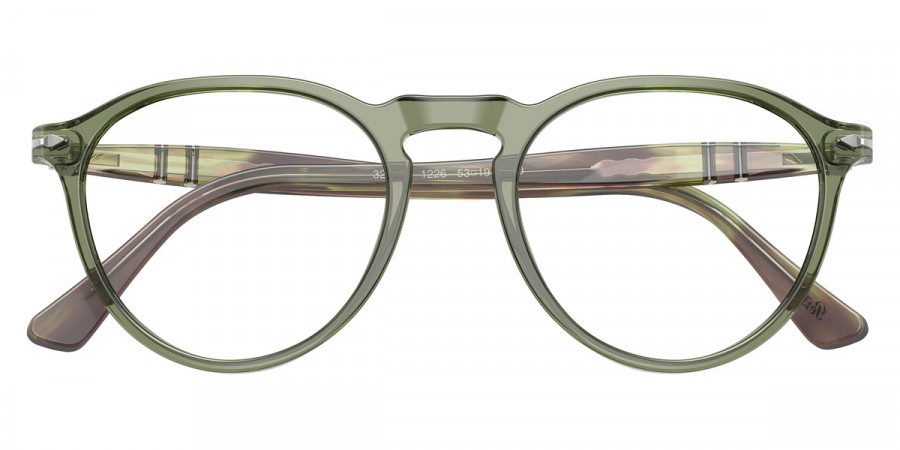 Color: Transparent Green/Striped Green (1226) - Persol PO3286V122651