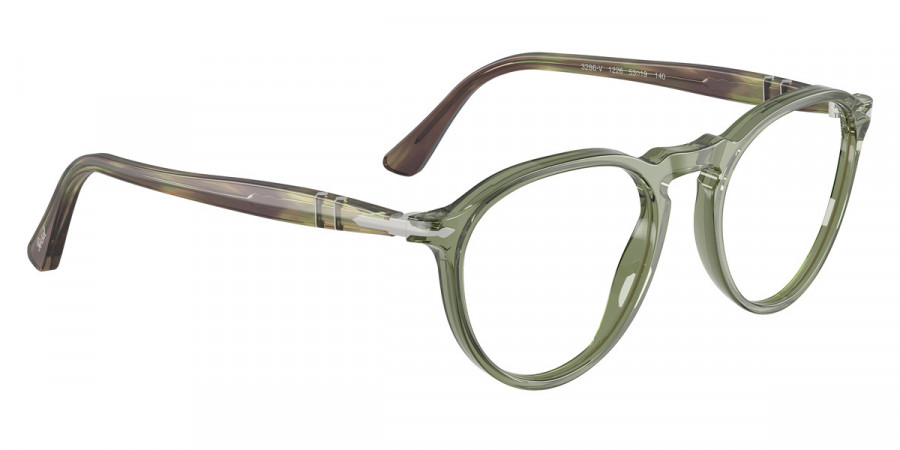 Color: Transparent Green/Striped Green (1226) - Persol PO3286V122651